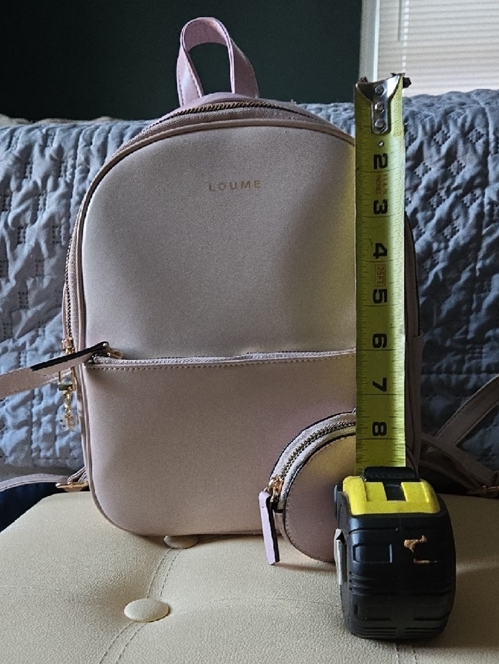 Pink Mini Backpack with Coin Pouch - Picture 3 of 12